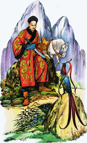 Japanese soldier with bird