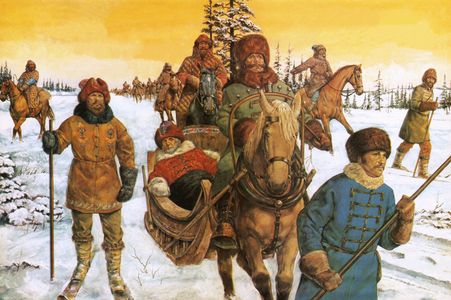 Ivan the Great in a sleigh