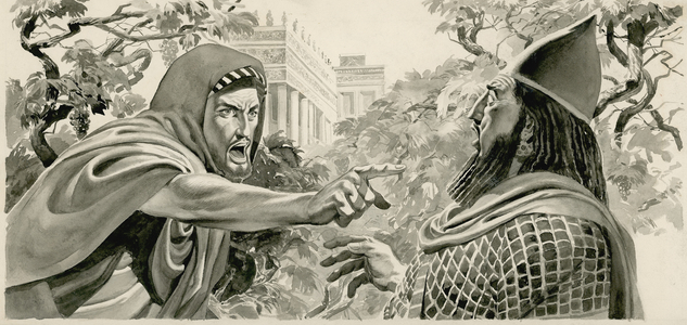 Elijah denouncing King Ahab