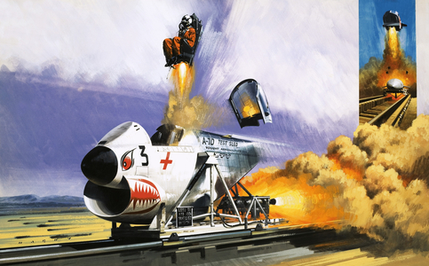 Unidentified high Speed cart with ejector seat