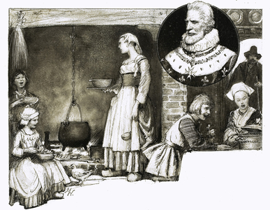 So That's Why... Great dishes have French names. King Henry IV of France, 1968 (gouache on paper)