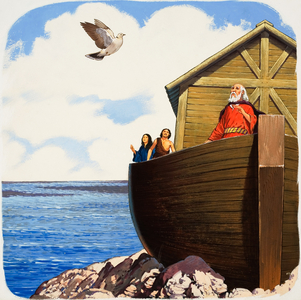 Noah's Ark (gouache on paper)