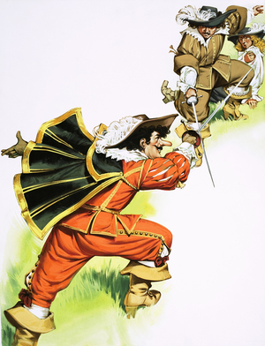 Cyrano de Bergerac in sword fight