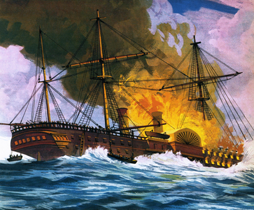 They Sailed the Seven Seas: 'Fire Down Below!'