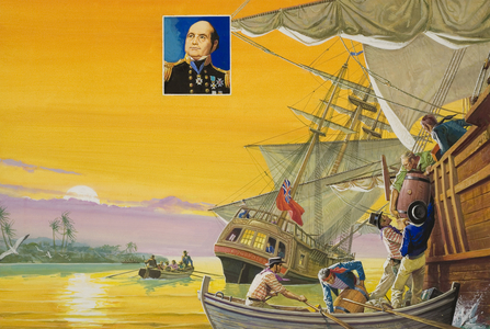 Sir John Franklin (1786-1847) (gouache on paper)