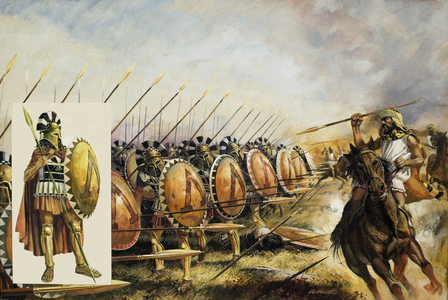 Spartan Army (gouache on paper)