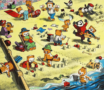 Teddy Bears on the beach