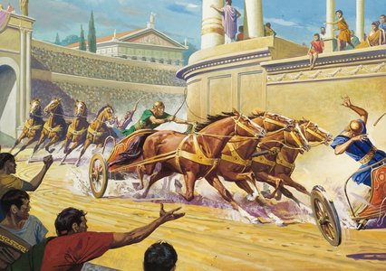 Chariot race at the Circus Maximus