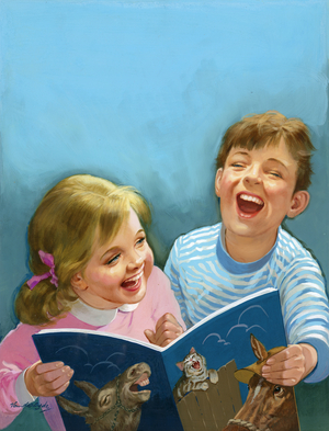 Children laughing
