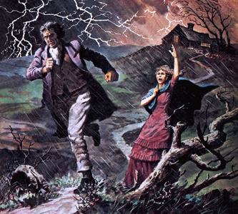 Heathcliff and Cathy, from the novel Wuthering Heights