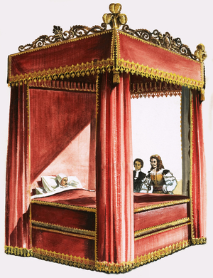 Four poster bed