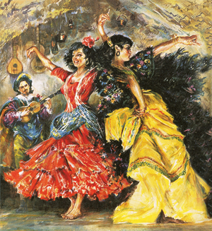 Flamenco dancers