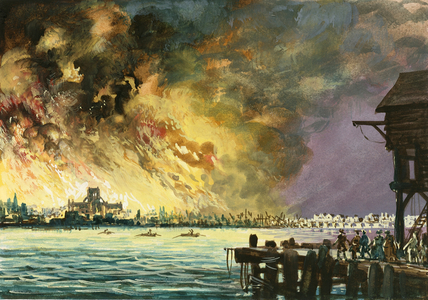 The great fire of London