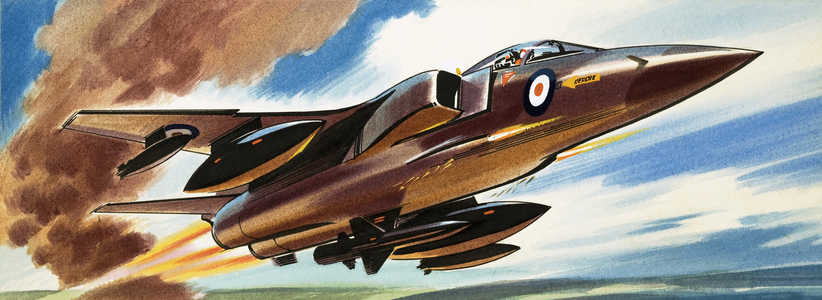 Unidentified jet fighter