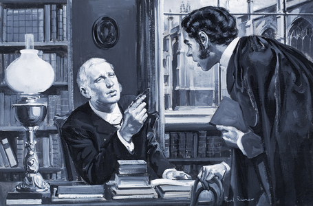 The Rev. William Archibald Spooner (gouache on paper)