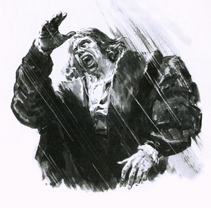 Luther caught in a thunderstorm