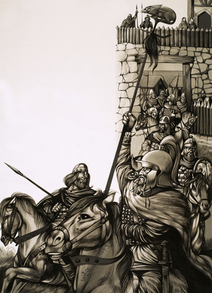 Camelot, the castle of King Arthur and his Knights of the Round Table