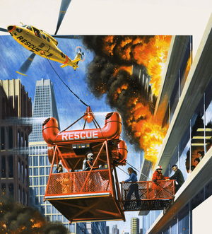 Helicopter fire rescue service