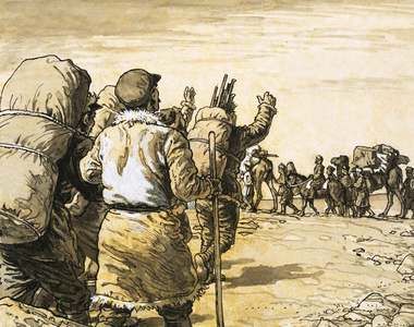Nikolai Prjevalsky travels across the Gobi Desert and meets a camel train