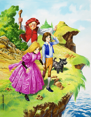 The Mountain Man (gouache on paper)