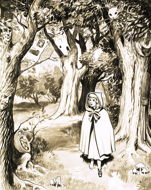 Little Red Riding Hood puzzle page