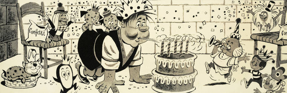 Blowing out the candles