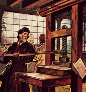 Caxton's printing press