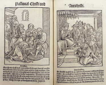 Philip Melancthon, Passional Christi and Antichristi, Wittenberg, 1521 (woodcut)