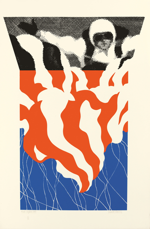 First Sky Diver, 1968 (screenprint)
