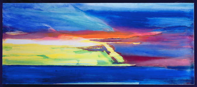 Abstract composition (oil and shellac on gesso on panel)