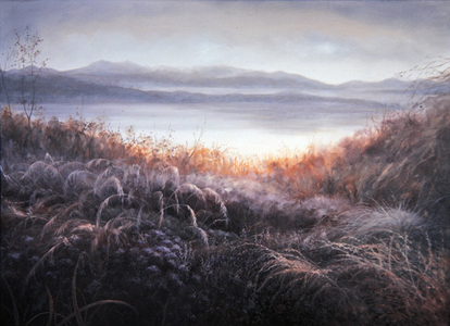 Misty, 2010 (oil on canvas) Scottish landscape