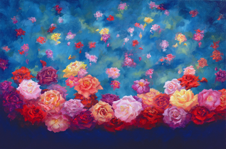 Anniversary, 2005 (oil on canvas) Roses