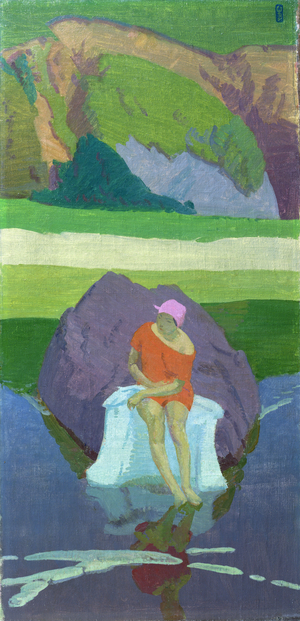 The Bather, 1917 (oil on canvas)