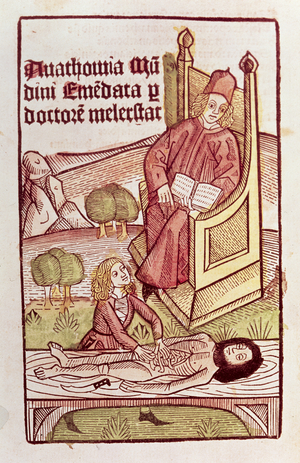 The Anatomy lesson, 1493 (woodcut)
