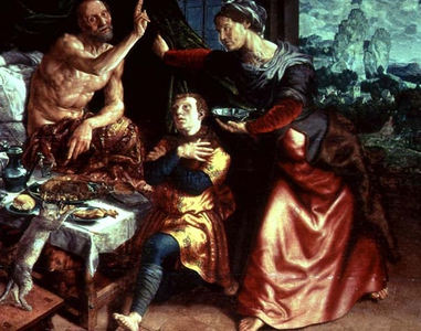 Isaac blessing Jacob, 1551 (oil on canvas)