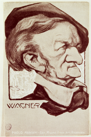 Caricature of Richard Wagner, published by Edit. Milano Prop Art Reservata (litho)