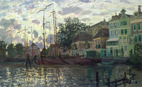The Dam at Zaandam, Evening, 1871 (oil on canvas)