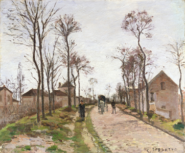 The Road to Saint Cyr at Louveciennes, c.1870 (oil on canvas)