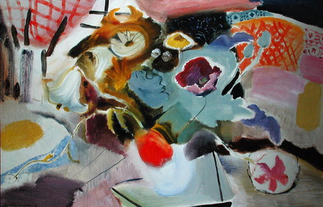 Flowers in a White Bowl, c.1933 (oil on canvas)