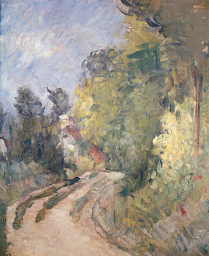 Road Turning under Trees, c.1873-75 (oil on canvas)