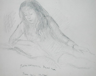 Portrait of Raymond Mason's Little Girl, 1961 (pencil)
