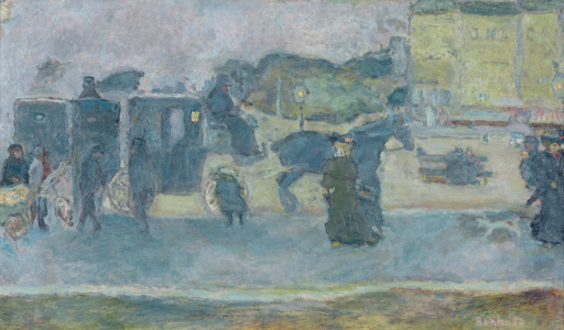 The Two Hackney Cabs (oil on canvas)