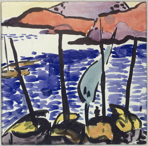 Fishing Boats at Collioure, 1905 (w/c on paper)