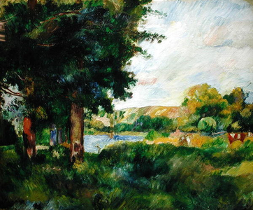 Landscape in the Ile-de-France, or Landscape with Large Trees, 1883 (oil on canvas)