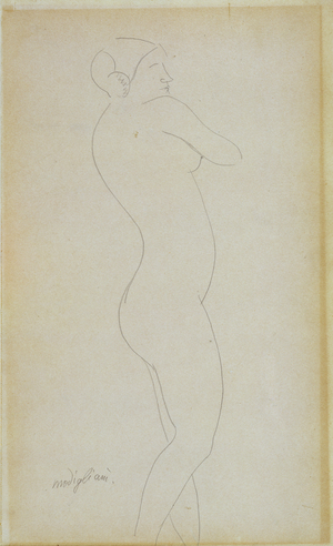 Nude Standing Girl (pencil on paper)