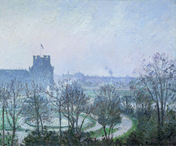 White Frost, Jardin des Tuileries, 1900 (oil on canvas)
