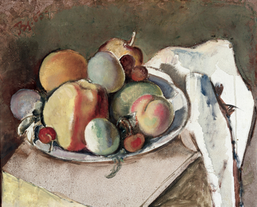 Fruit on a Plate, 1962-1963 (oil on canvas)