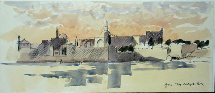 Acre, 1979 (charcoal & w/c on paper)