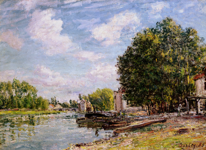 Moret-sur-Loing, 1885 (oil on canvas)