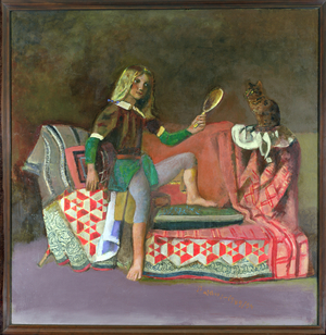 The Cat in the Mirror III, 1989-1994 (oil on canvas)